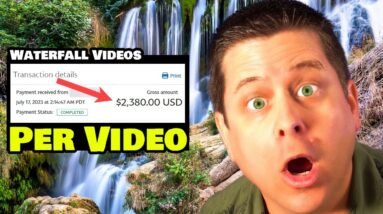 Make $970 A Day Posting Waterfall Videos On Youtube [No Face Videos - I Tried It]